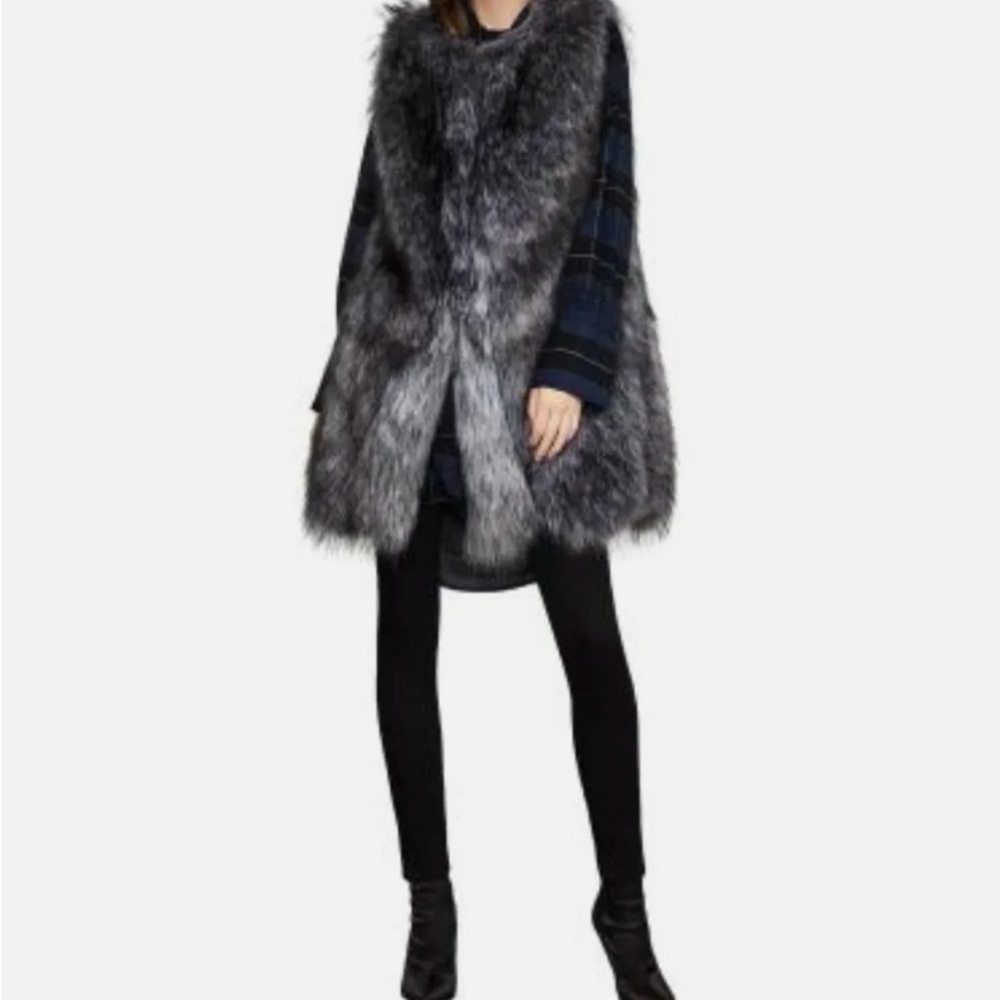 BCBGMaxAzria Mackenzie Faux Fur Vest